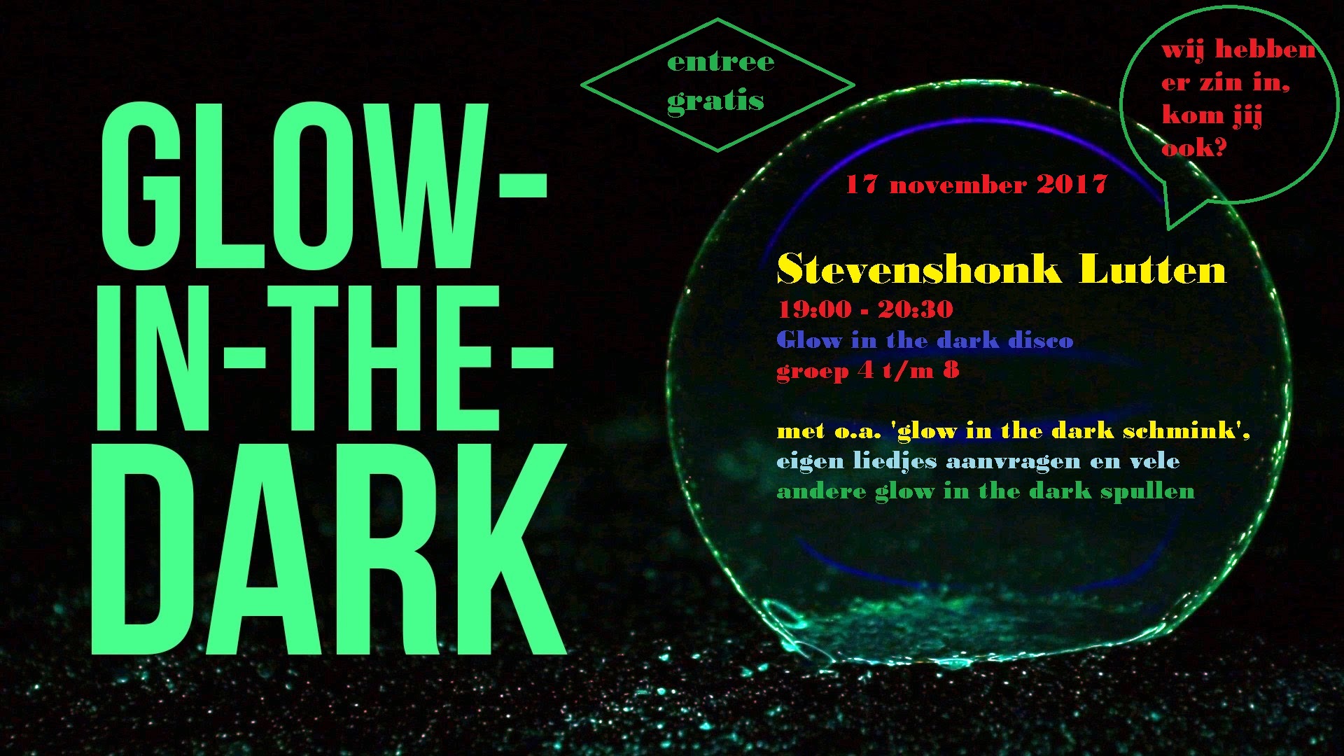glow in the dark disco - Stevenshonk Lutten